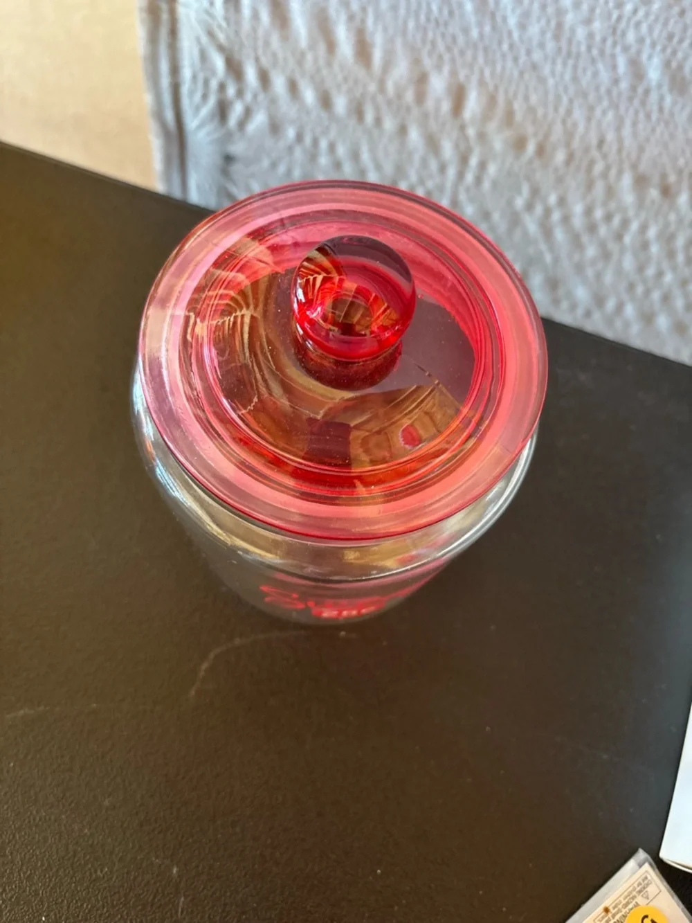 Target Glass 'Sweets 25¢' Candy Jar in Red and Clear